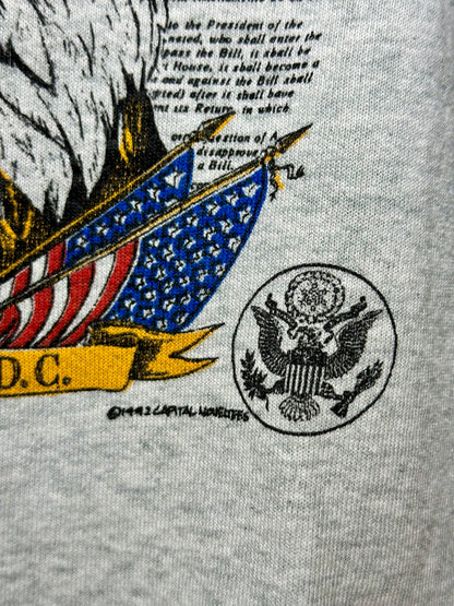 90’s Raglan “We The People” USA Sweatshirt (Unisex L)