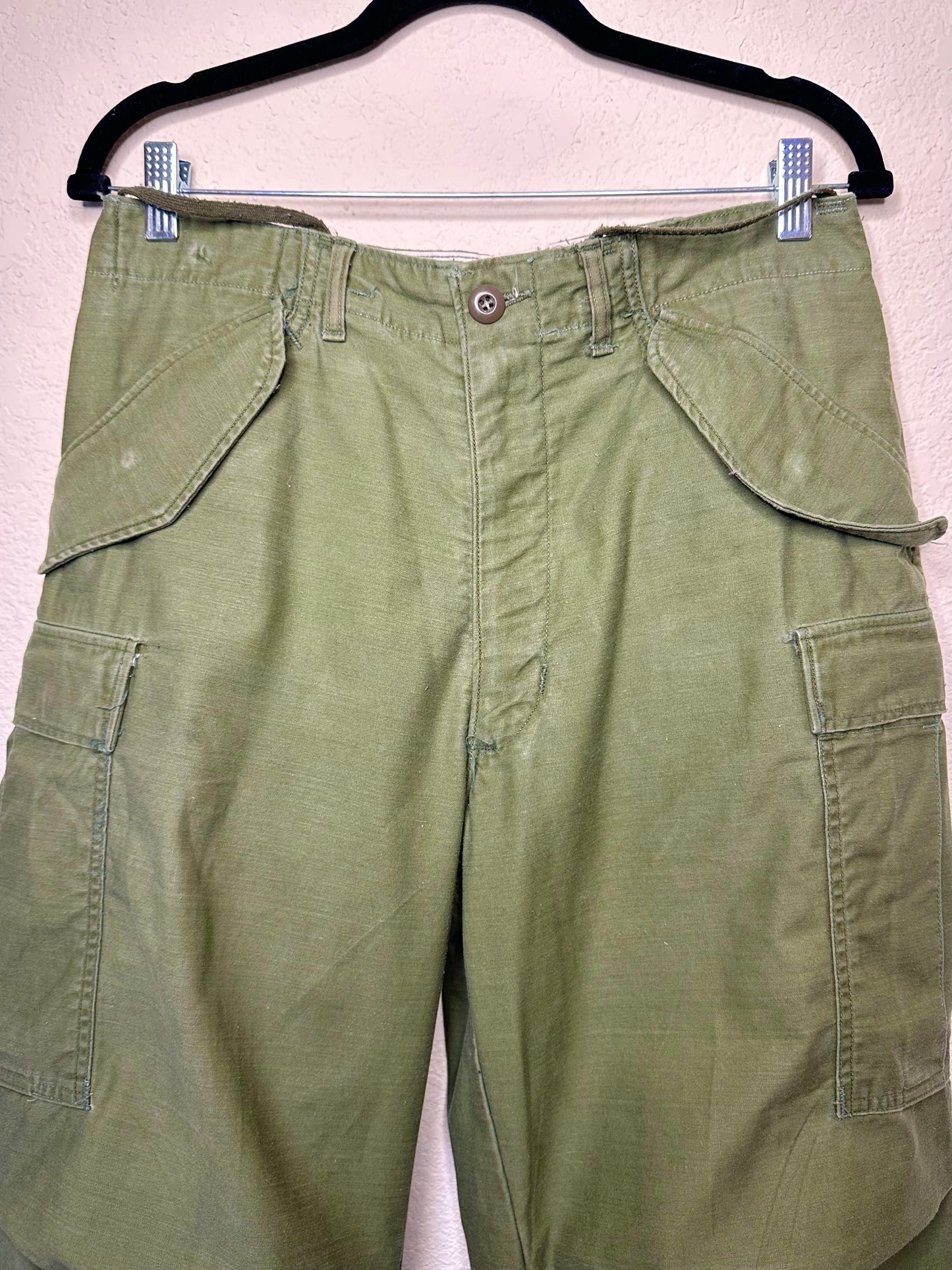 60’s Military M65 Cotton OG Cargo Field Pants (Unisex S)