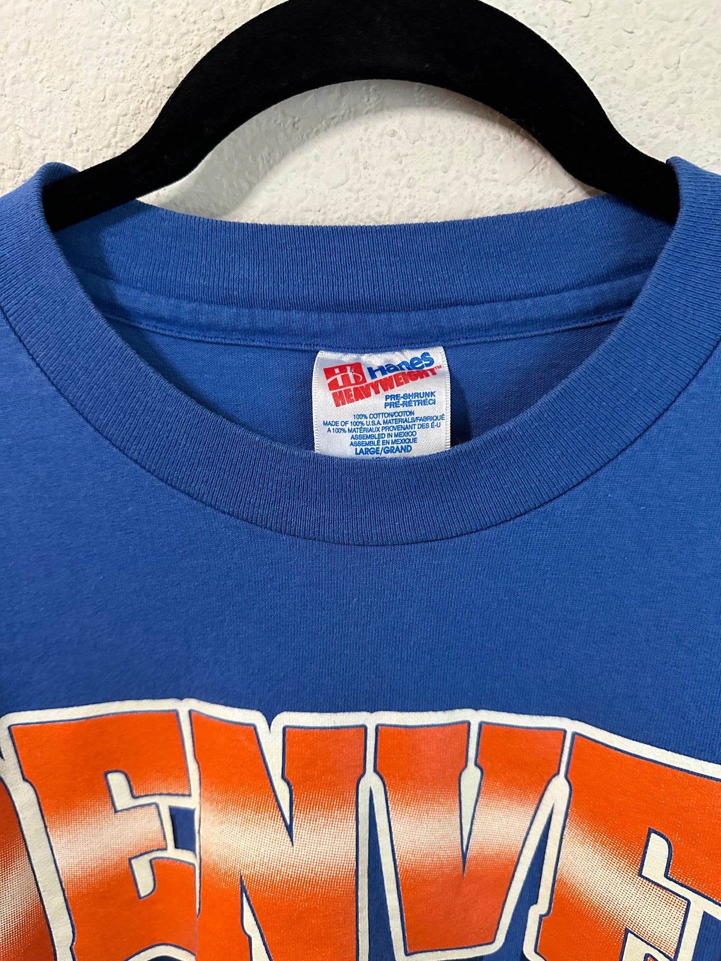 90’s Denver Broncos “D”Single Stitch Tee (Unisex L)