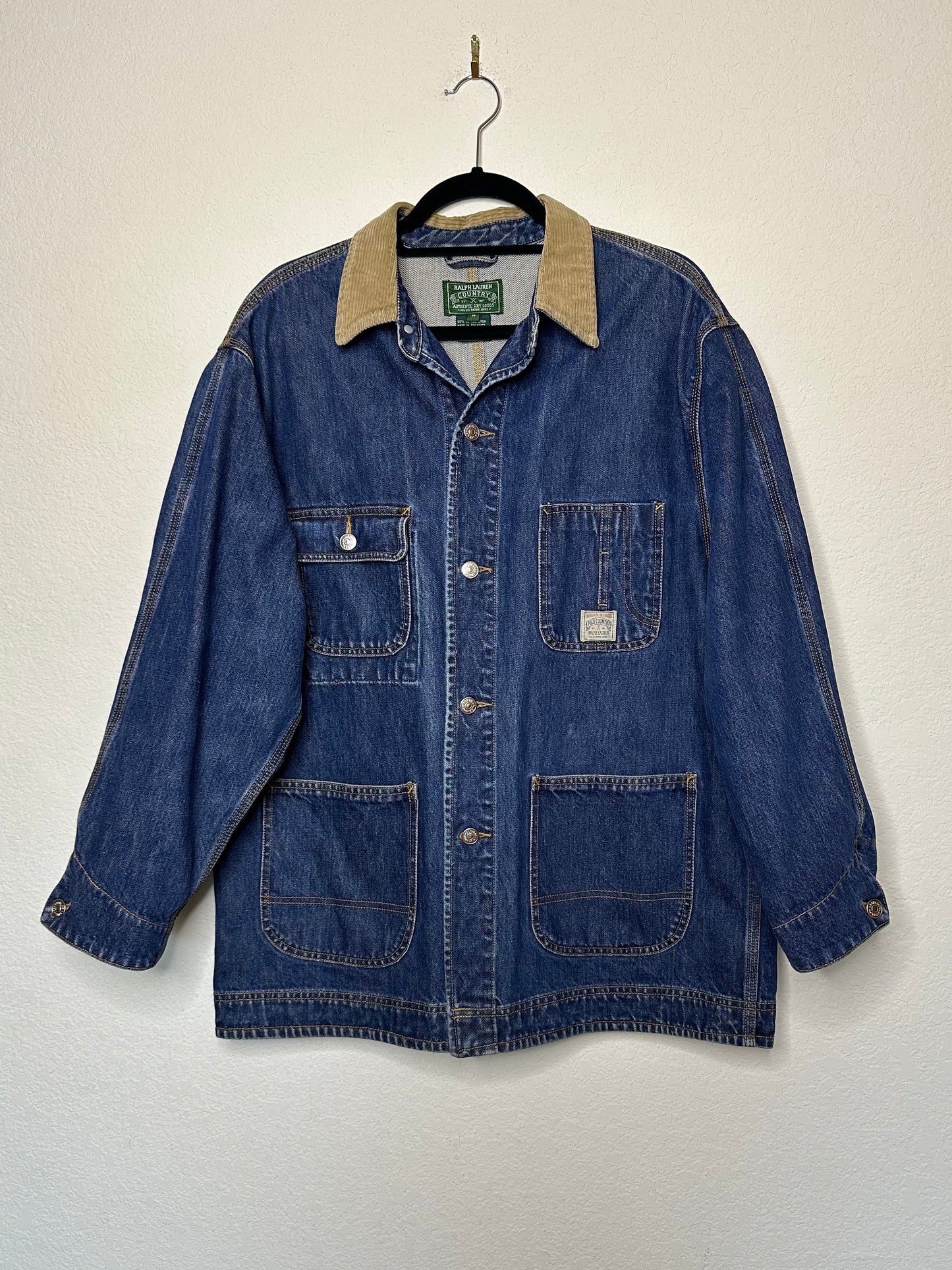 80’s Polo Country Ralph Lauren Denim Chore Jacket (Men’s M/L)