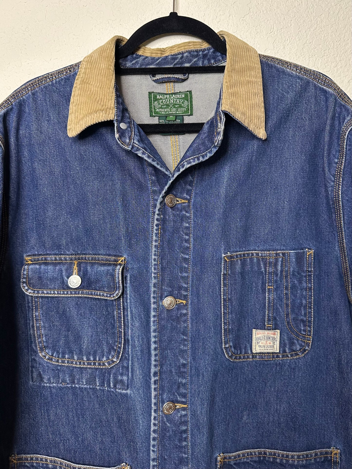 80’s Polo Country Ralph Lauren Denim Chore Jacket (Men’s M/L)