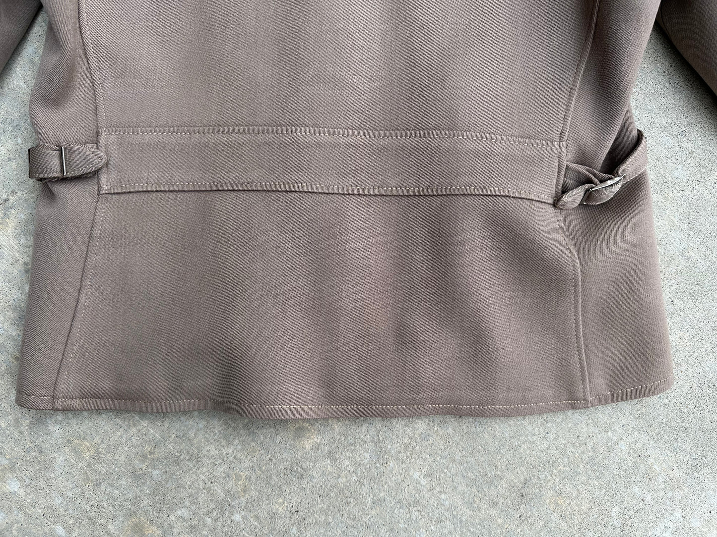 RARE 40’s Wool Gabardine Western Raglan Zip-Up Jacket (Unisex S)