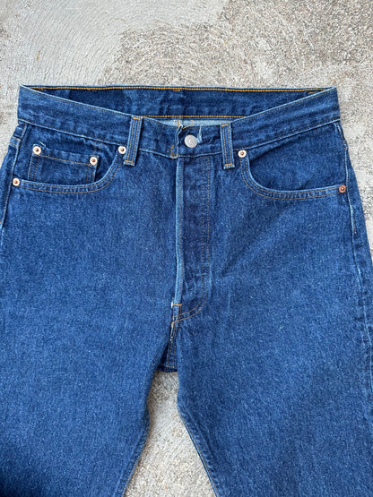 90’s Levi’s 501xx STF Indigo Raw Denim Jeans USA (Men’s 30x29 / Women’s 28)