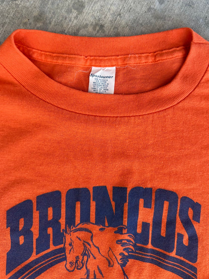 80’s Denver Broncos Single Stitch Tee (Unisex L)