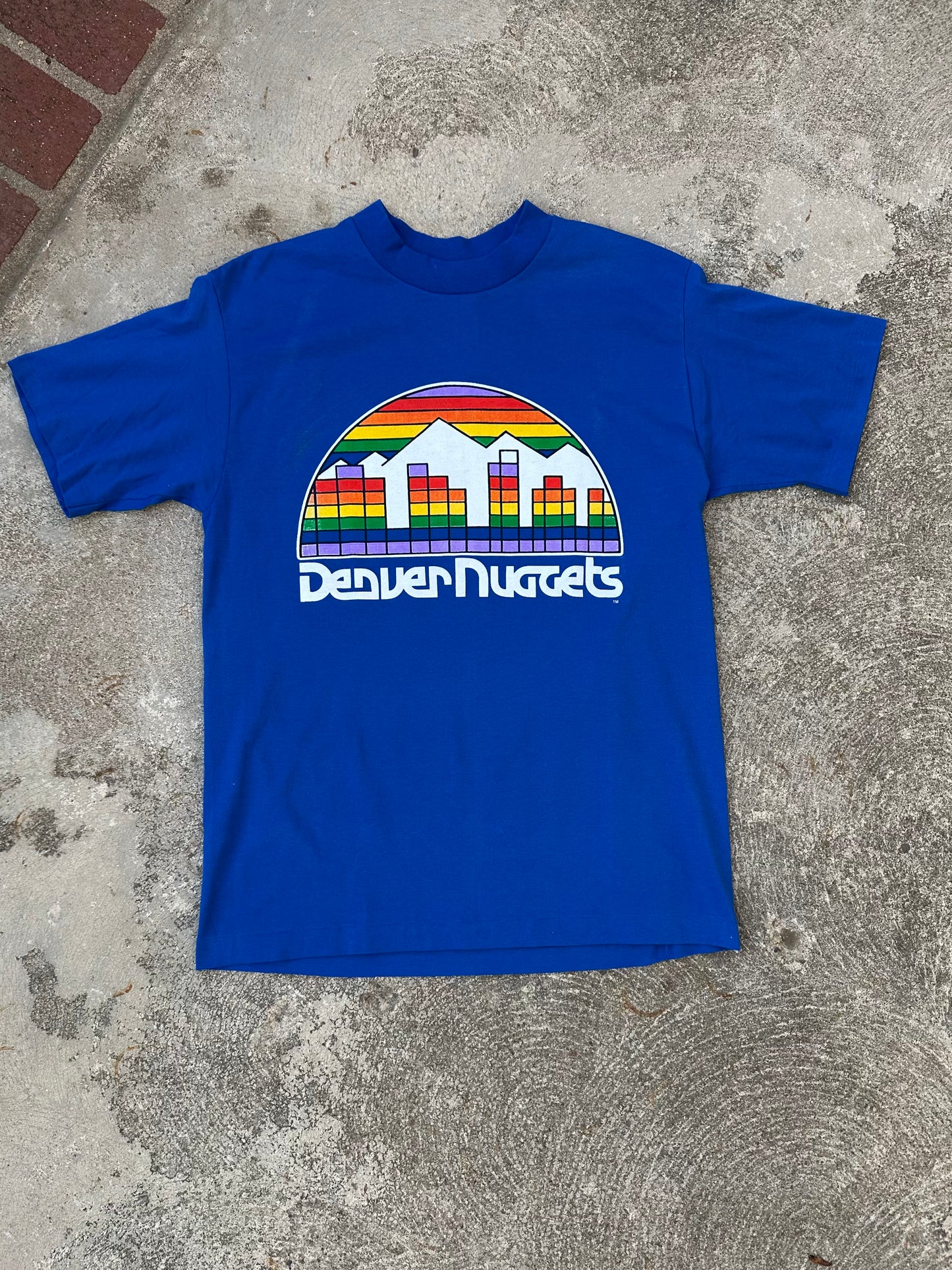 NOS 80’s Denver Nuggets Skyline Single Stitch Tee (Unisex L)