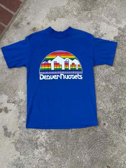 NOS 80’s Denver Nuggets Skyline Single Stitch Tee (Unisex L)