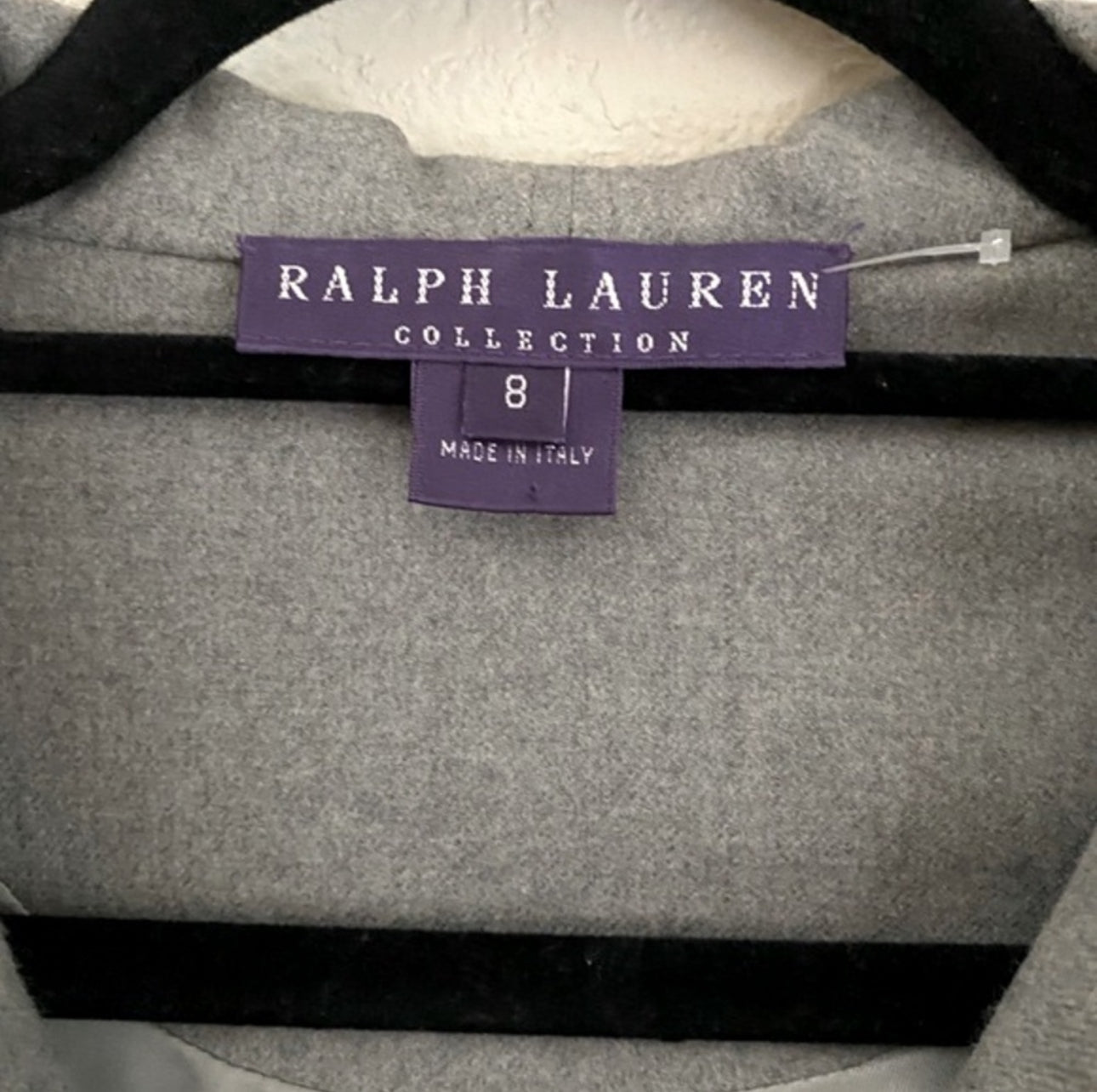 Vintage Ralph Lauren Collection (Purple Label) Wool Crop Zip-Up Hoodie (S/M)