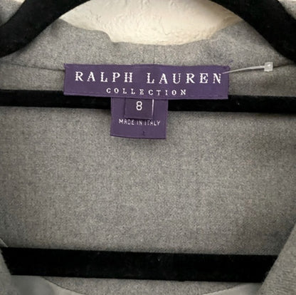 Vintage Ralph Lauren Collection (Purple Label) Wool Crop Zip-Up Hoodie (S/M)