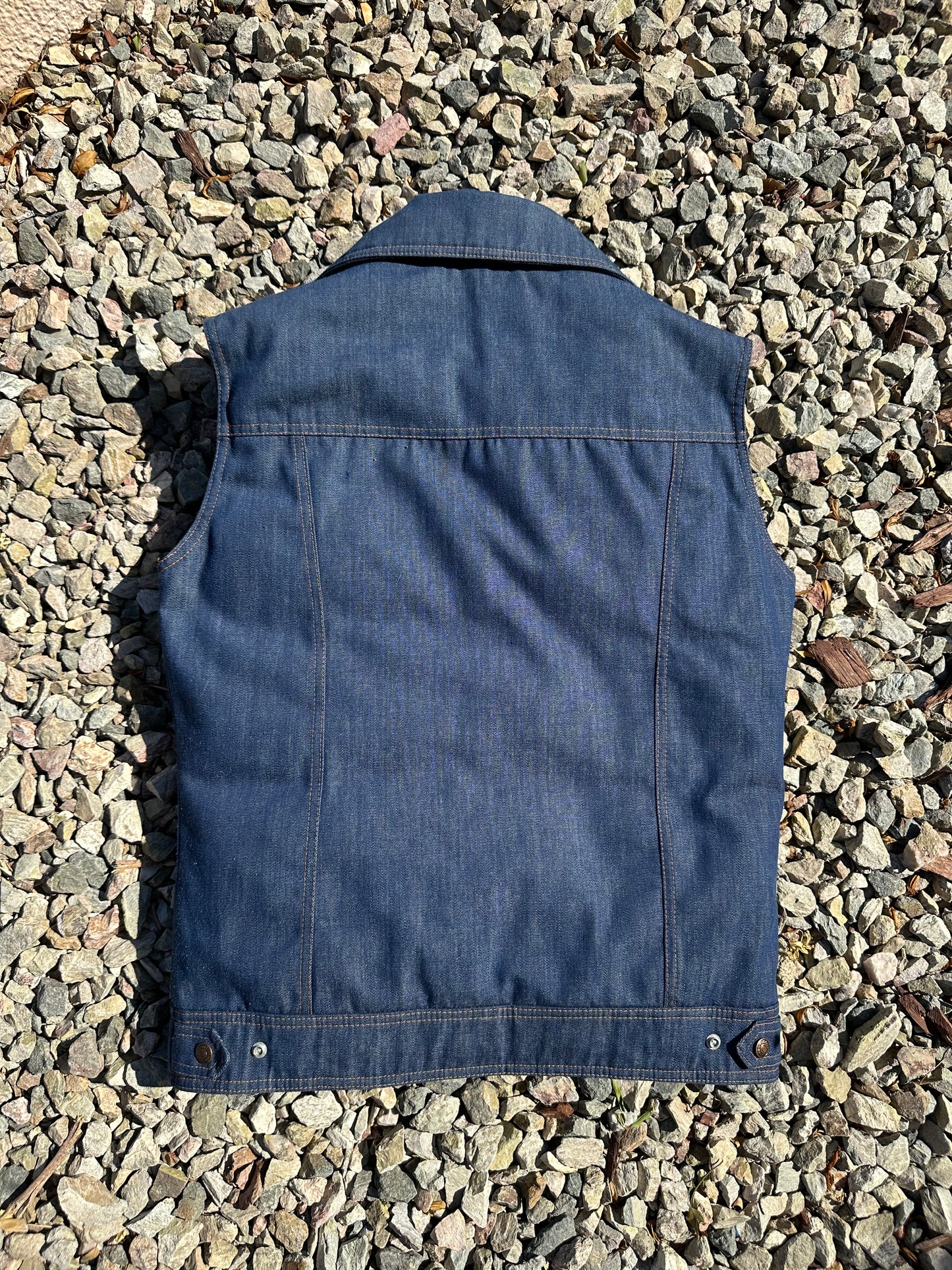 Rare 70’s Ski Levi’s Orange Tab Denim Goose Down Puffer Vest (Unisex M)