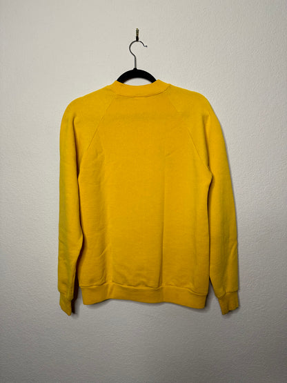 80’s Wyoming Cowboys Pistol Pete Raglan Sweatshirt USA (Unisex M)