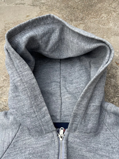 70s Double Face Thermal Lined Raglan Zip-Up Hoodie (Unisex M)