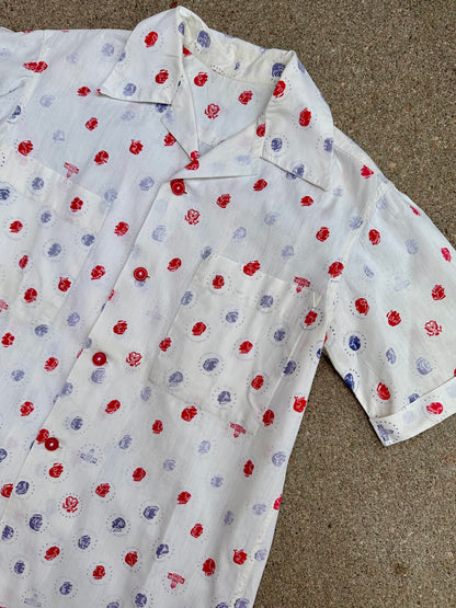 50’s US Presidents Printed Cotton Novelty Shirt (Unisex M)