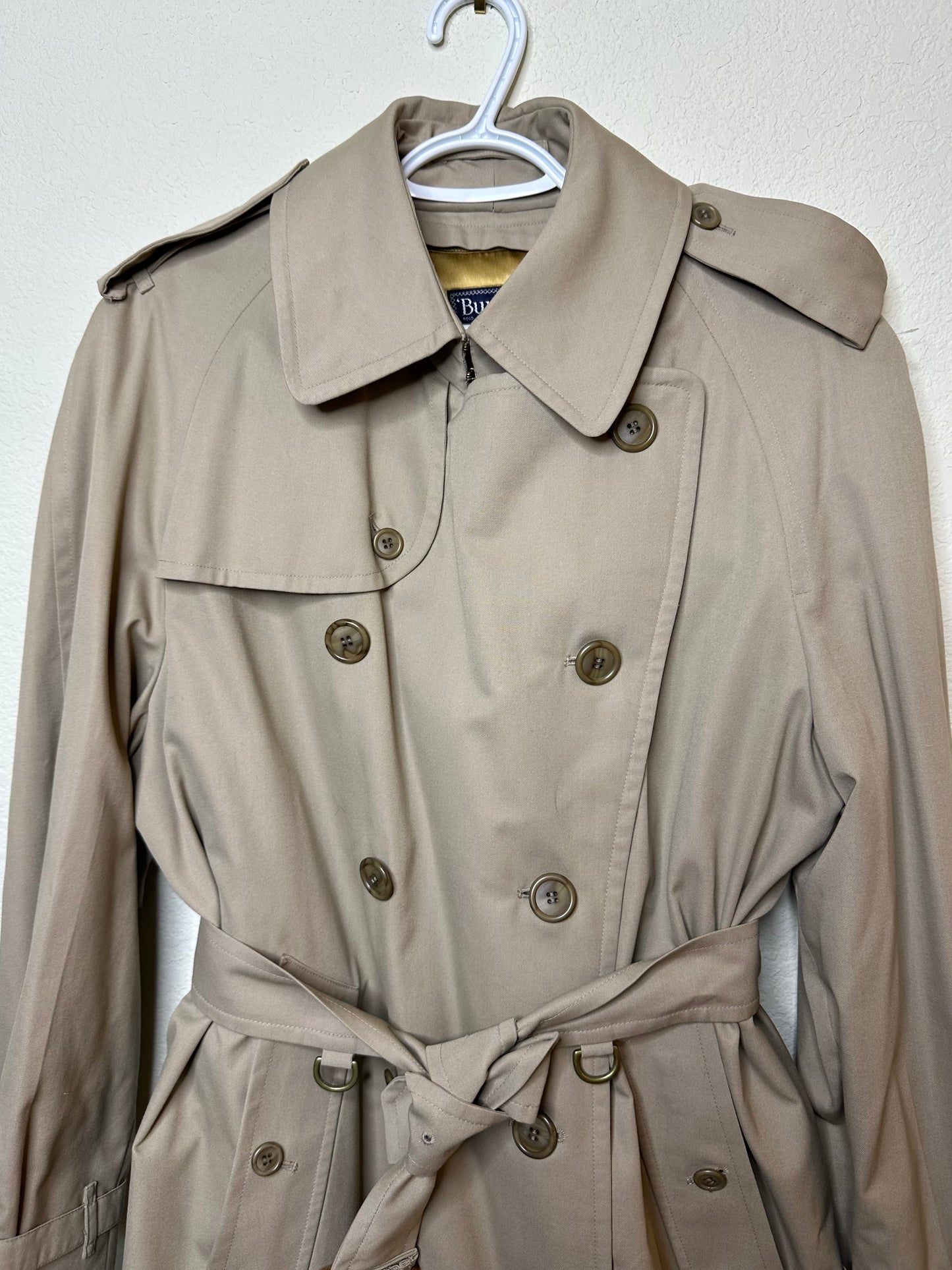 80’s Burberry Nova Check Lined Trench Coat w/ Zip-Out Liner (Men’s 42)