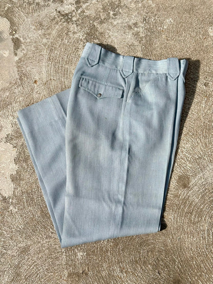 50’s Rockabilly Wool Gabardine Western Pants (Unisex 29)