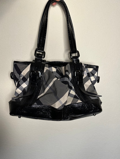 Y2K Burberry Beat Check Medium Tote Bag