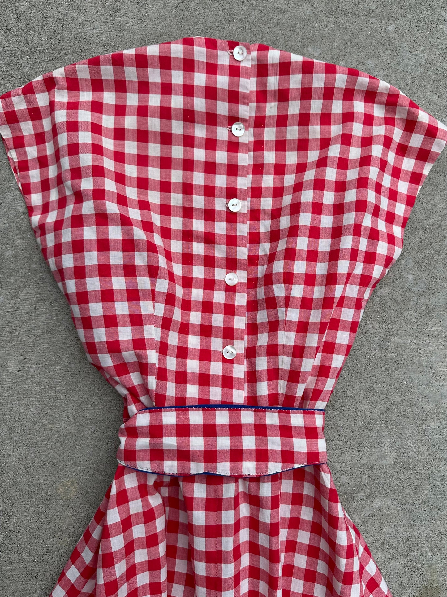 DROPPING SUNDAY: 50’s Handmade Western Gingham Check Dress (XS)