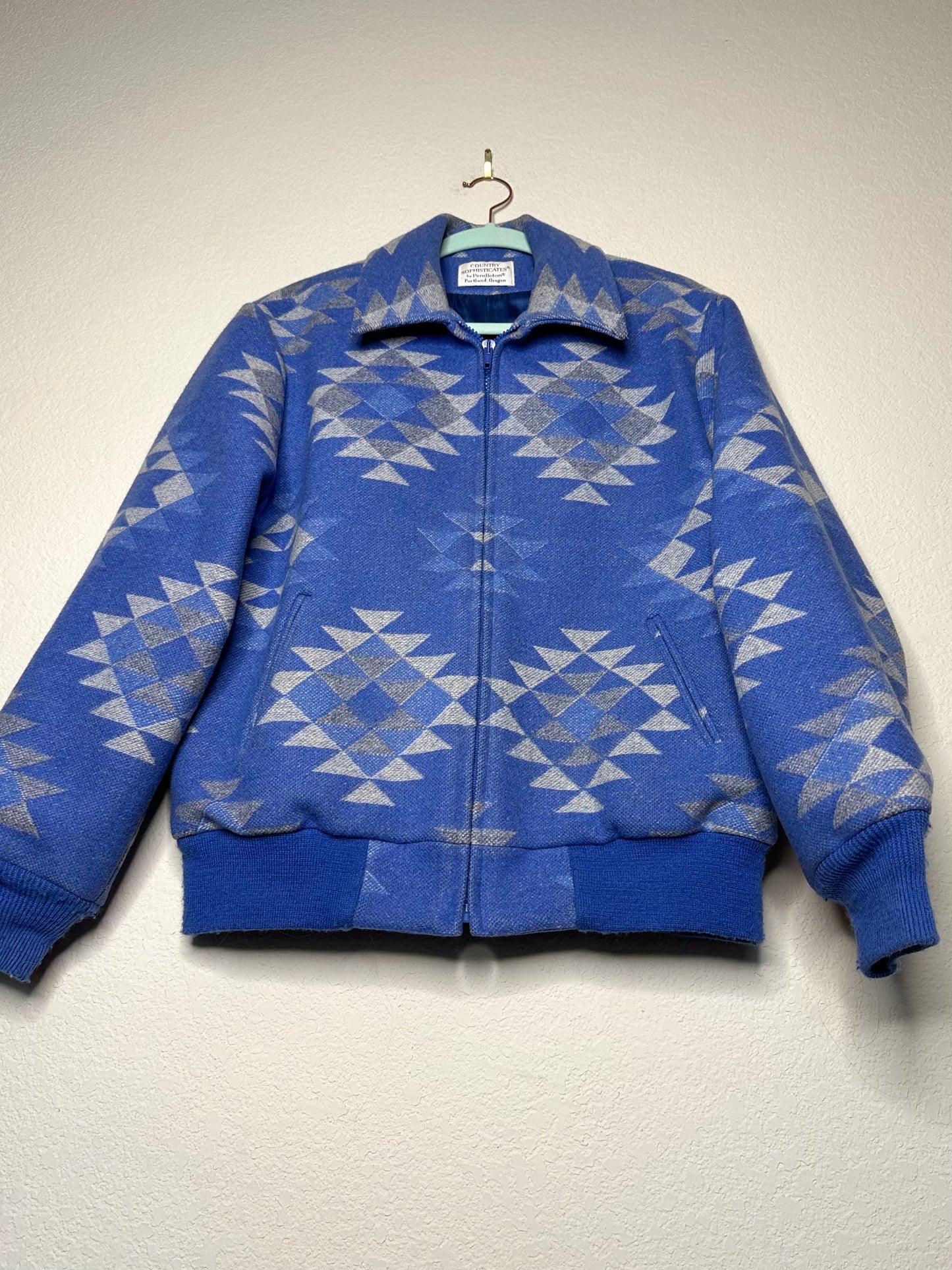 Vintage Pendleton Wool Bomber Jacket USA Shirt (Womens M)