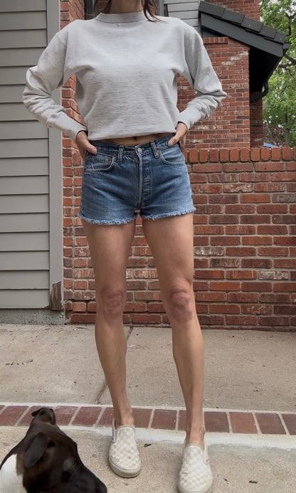 70’s Levi’s Redline Selvedge 501 STF Denim Cutoff Shorts (27” / Modern 25/26)