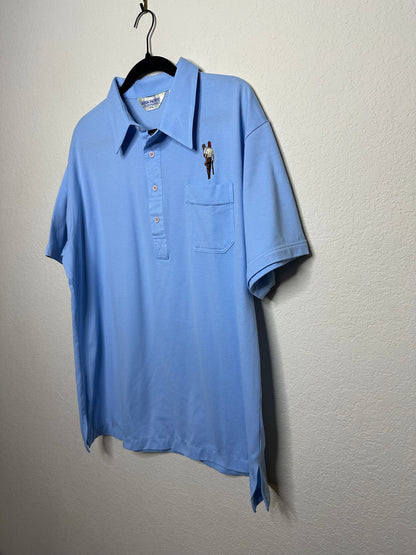 90’s Shriner’s Single Stitch Embroidered Polo Shirt USA (Unisex XL)