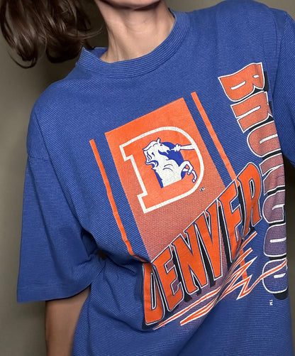 90’s Denver Broncos Pinstripe Tee (Unisex L)