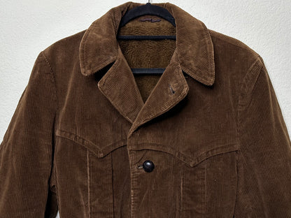 60’s Western Yoked Corduroy Norfolk Hunting Jacket (Unisex M/L)