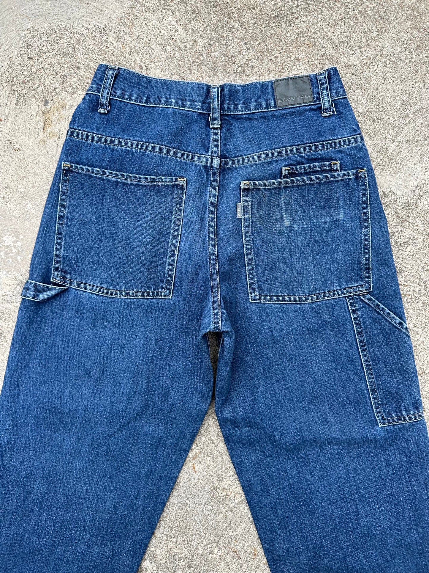 90’s Levi’s SILVER TAB 751 Carpenter Wide Leg Crop Women Jeans (27x25.5 / Modern 25)