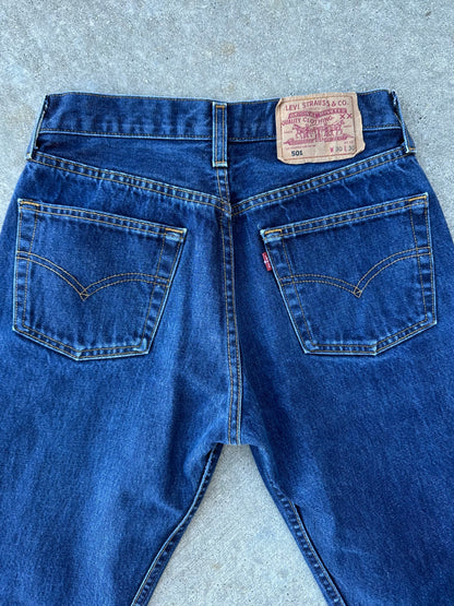 Late 90’s Levi’s 501 Indigo Denim Jeans (Men’s 28x28 / Women’s 26)