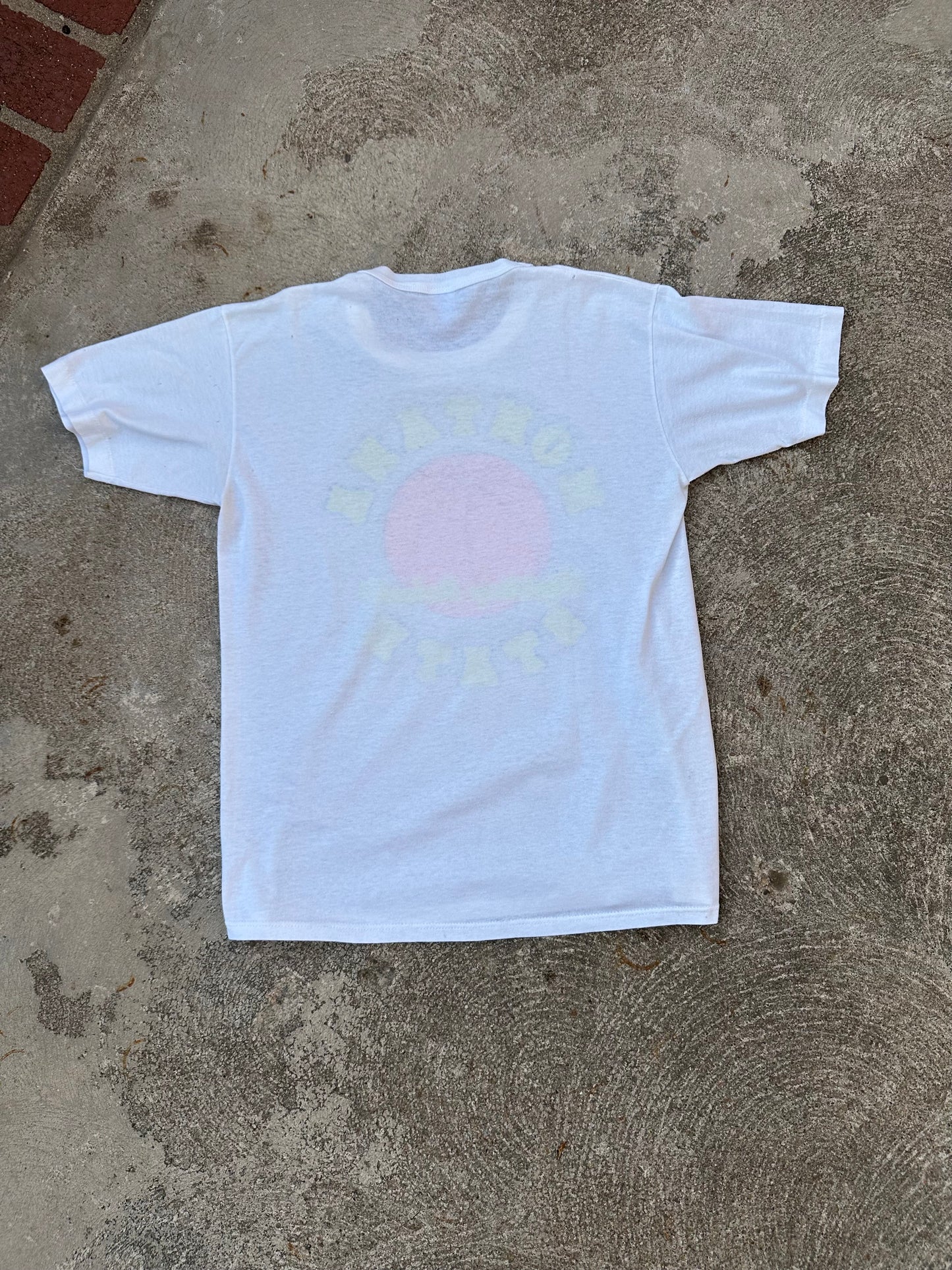 80’s Russell Montana State Fighting Bobcats Basketball Single Stitch Tee (Unisex  )