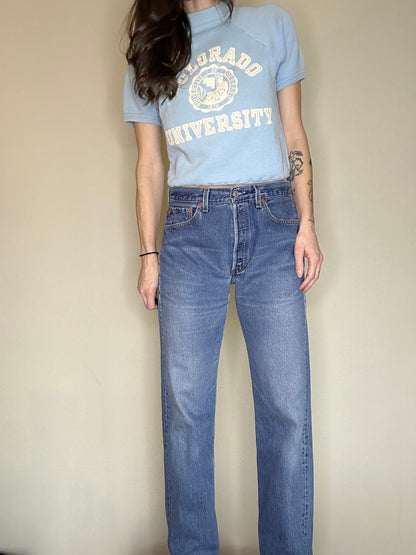 80’s Levi’s 501 USA Jeans (Men’s 31x34/ Women’s 8)