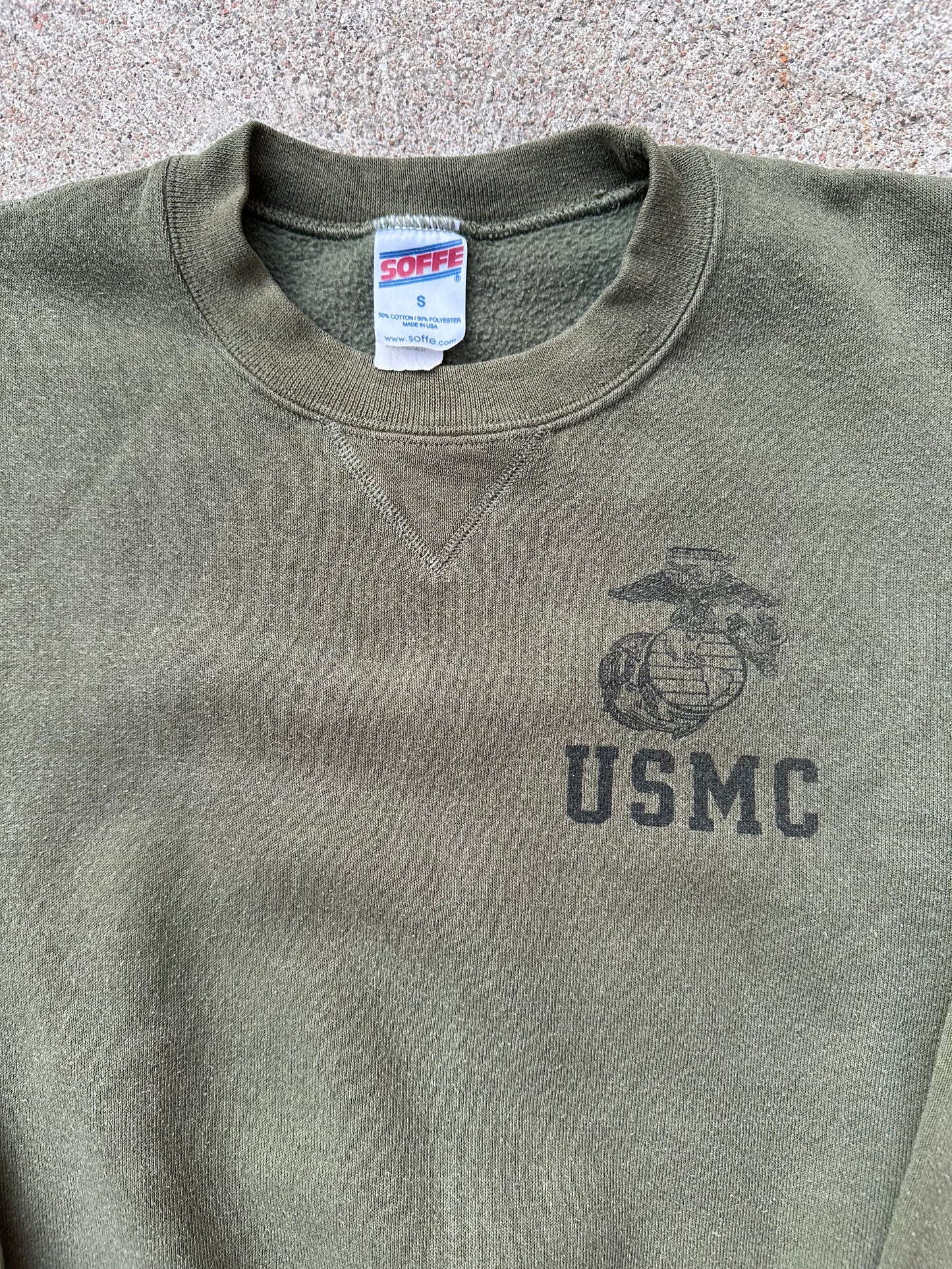 90’s USMC Military Single V Crewneck Sweatshirt (Unisex S)