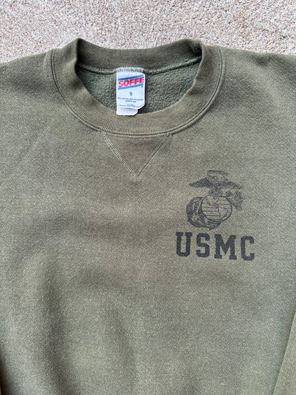 90’s USMC Military Single V Crewneck Sweatshirt (Unisex S)