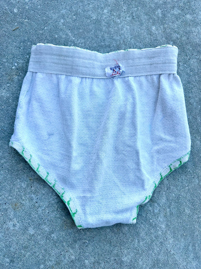VERY RARE 30s Rugby Knitting Mills Fish Woven Swim Bottoms (Women’s S/M)