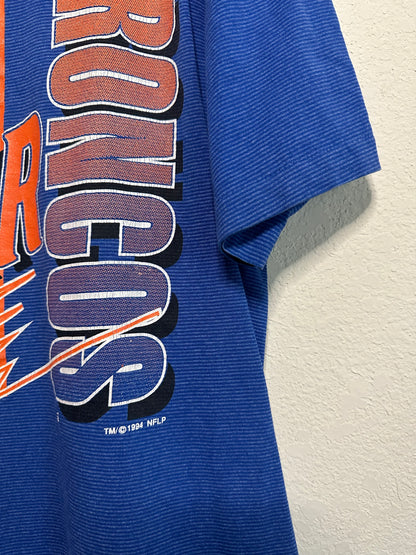 90’s Denver Broncos Pinstripe Tee (Unisex L)