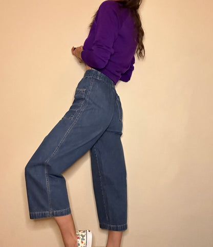 70’s Calvin Klein Wide Leg Crop Sailor Jeans (25x23 / 0/2)