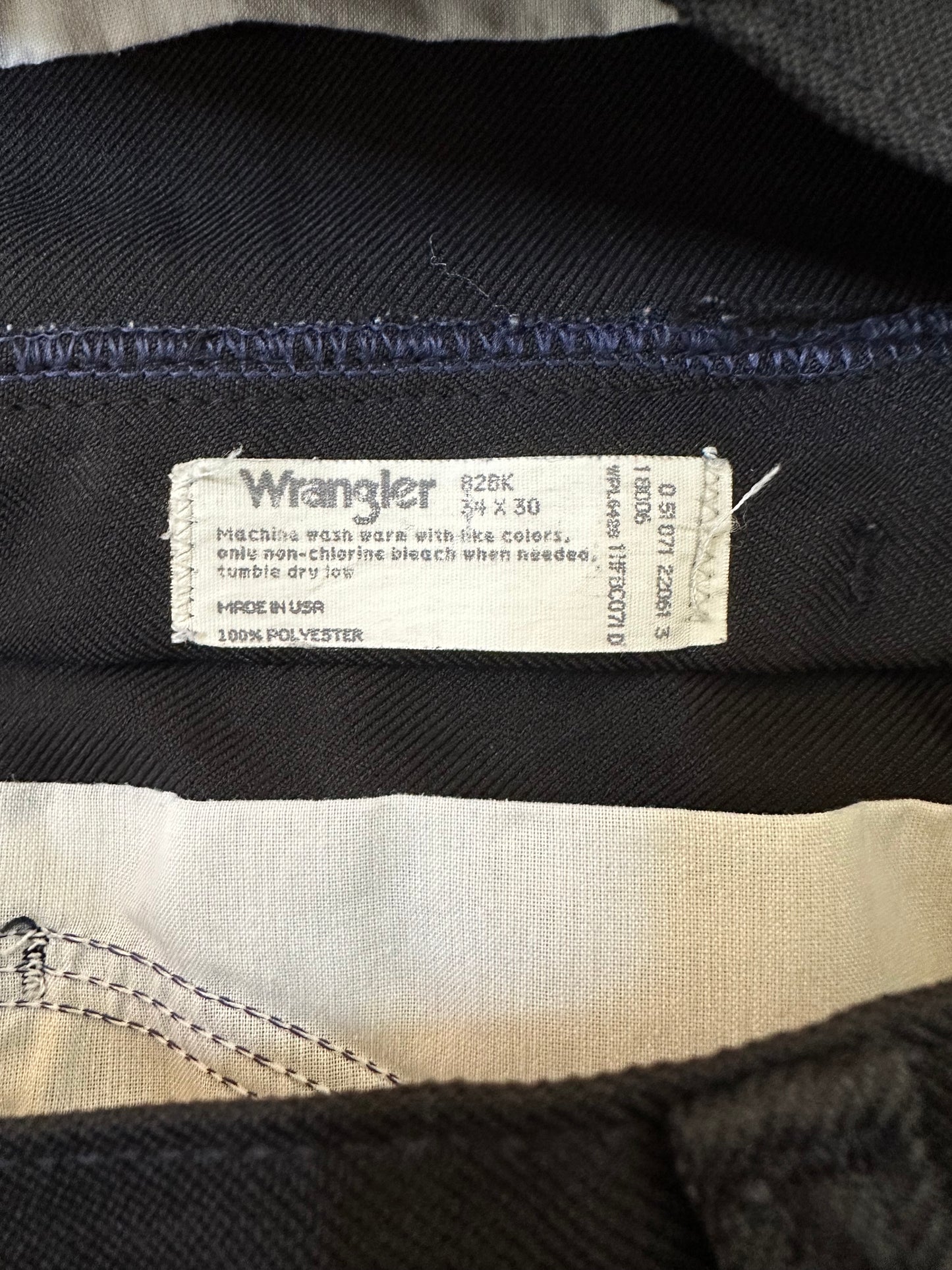 80’s Wrangler Polyester Boot Cut Pants USA 34x28