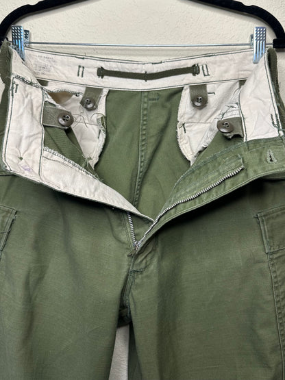 60’s Military M65 Cotton OG Cargo Field Pants (Unisex S)