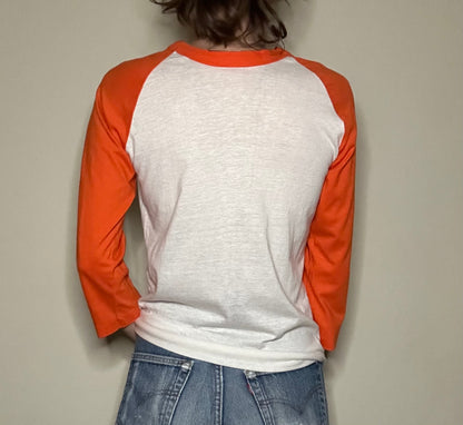 VERY RARE 70’s Raglan “Big Orange” Denver Broncos “How Sweet It Is” Tee (Unisex S)