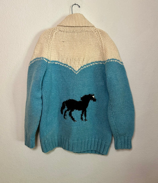 60’s Cowichan Western Zip-Up Sweater Jacket (Unisex L/XL)