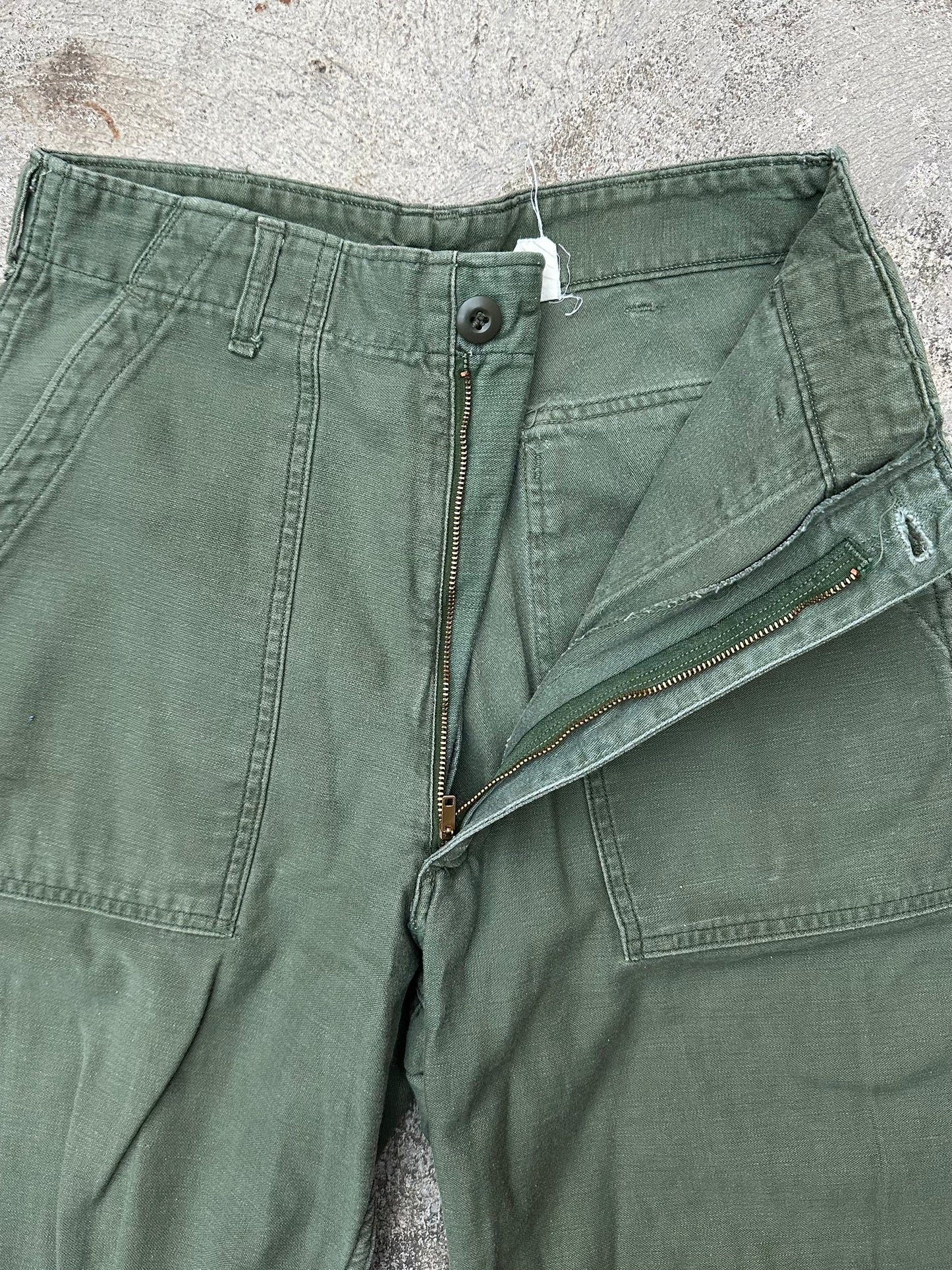 60’s US Military OG-107 Cotton Sateen Field Pants (27x28)