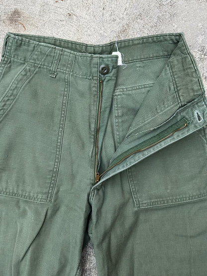 60’s US Military OG-107 Cotton Sateen Field Pants (27x28)