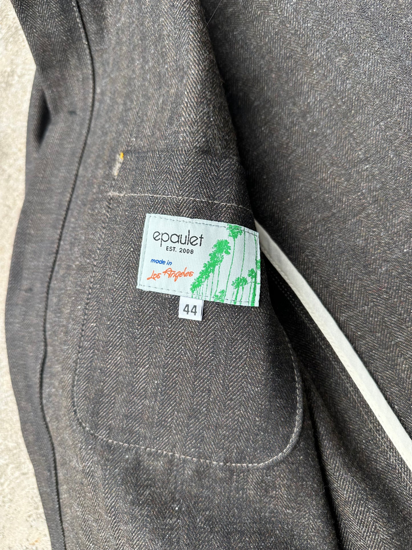 Epaulet Doyle HBT Japanese Denim Workwear Chore Jacket (Unisex L)