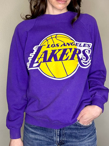 80’s Raglan LA Lakers USA Sweatshirt (Unisex S/M)