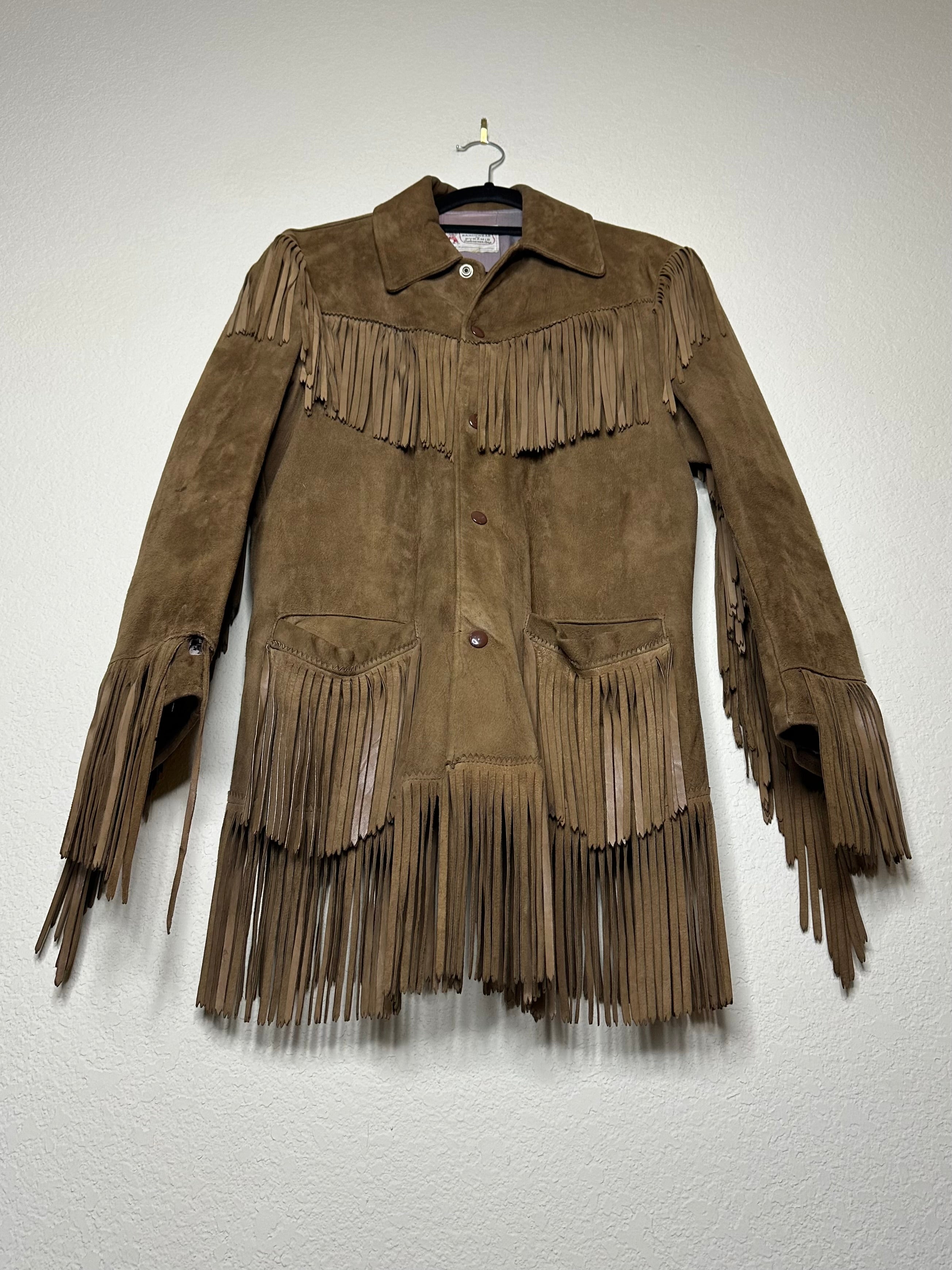 60's K-Bar-Z Ranchwear Suede Western Fringe Jacket (Unisex S