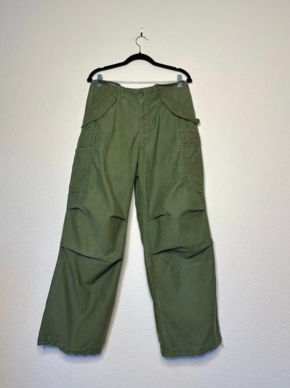 60’s Military M65 Cotton OG Cargo Field Pants (Unisex S)