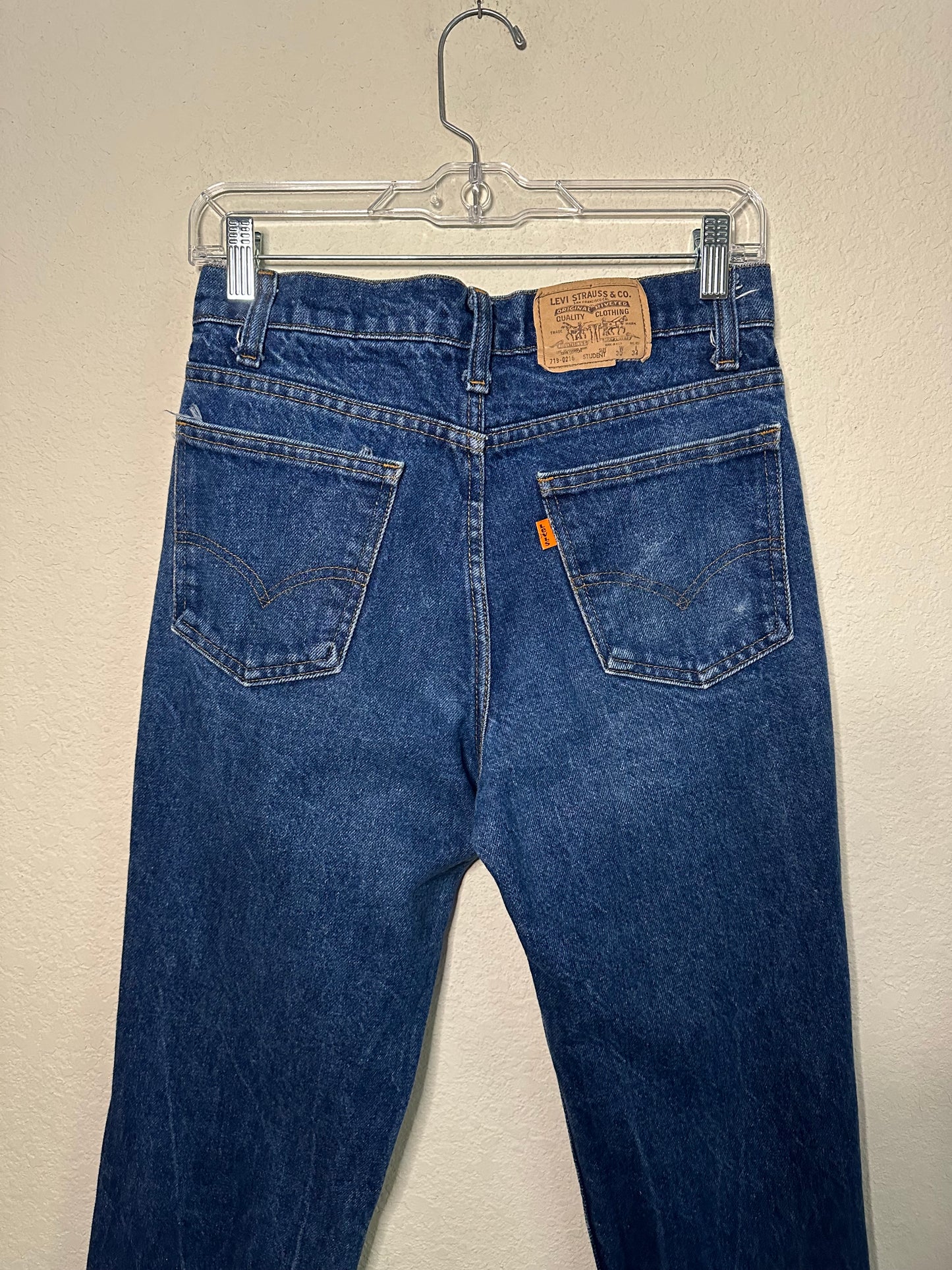 80’s Levi’s 719 Orange Tab Student Slim Straight Jeans (28x33 / Modern 2/4)