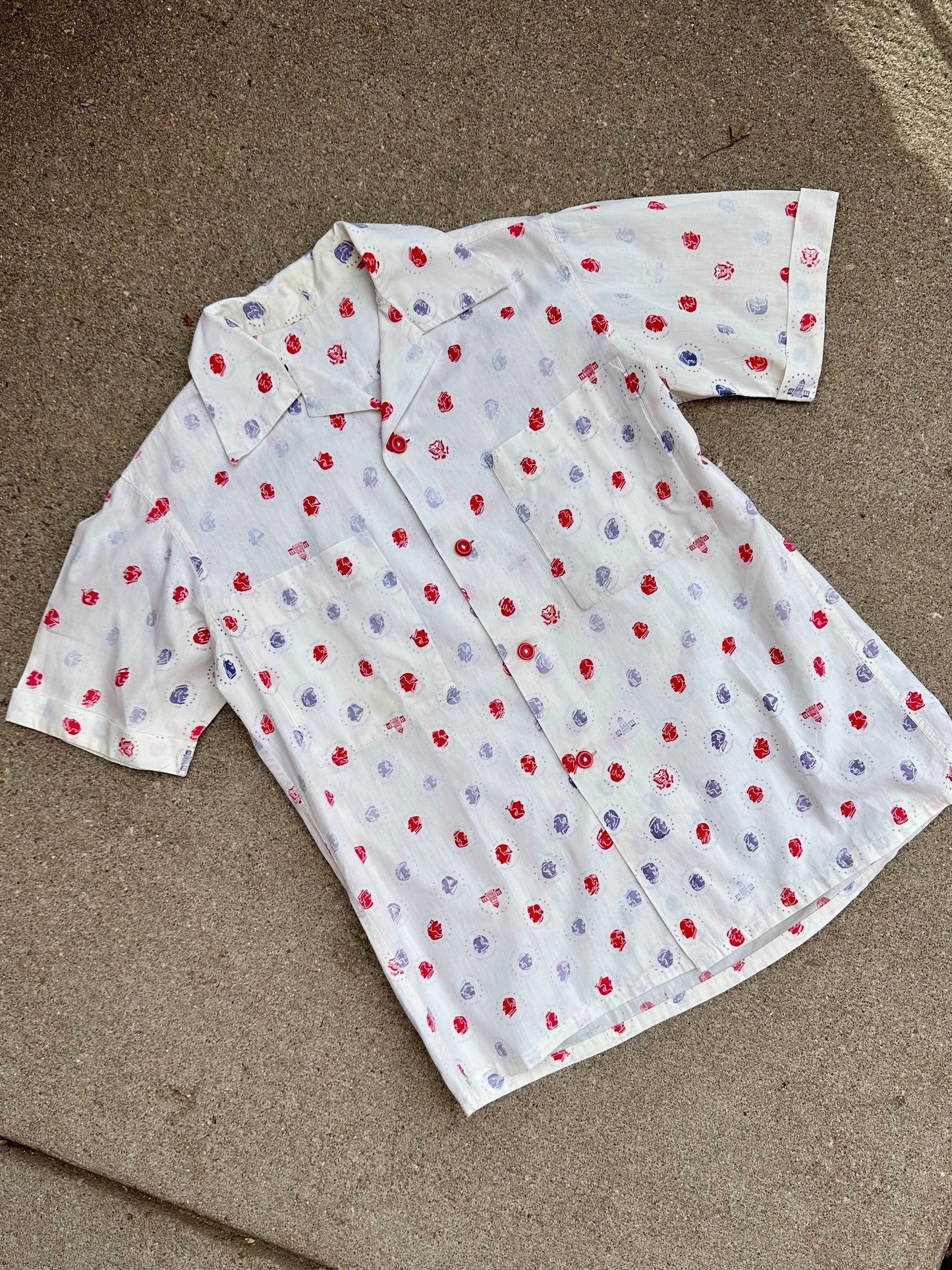 50’s US Presidents Printed Cotton Novelty Shirt (Unisex M)