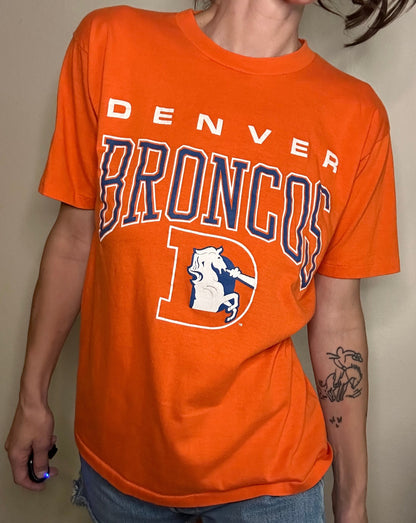 80's Denver Broncos D Old Logo Tee (Unisex M)