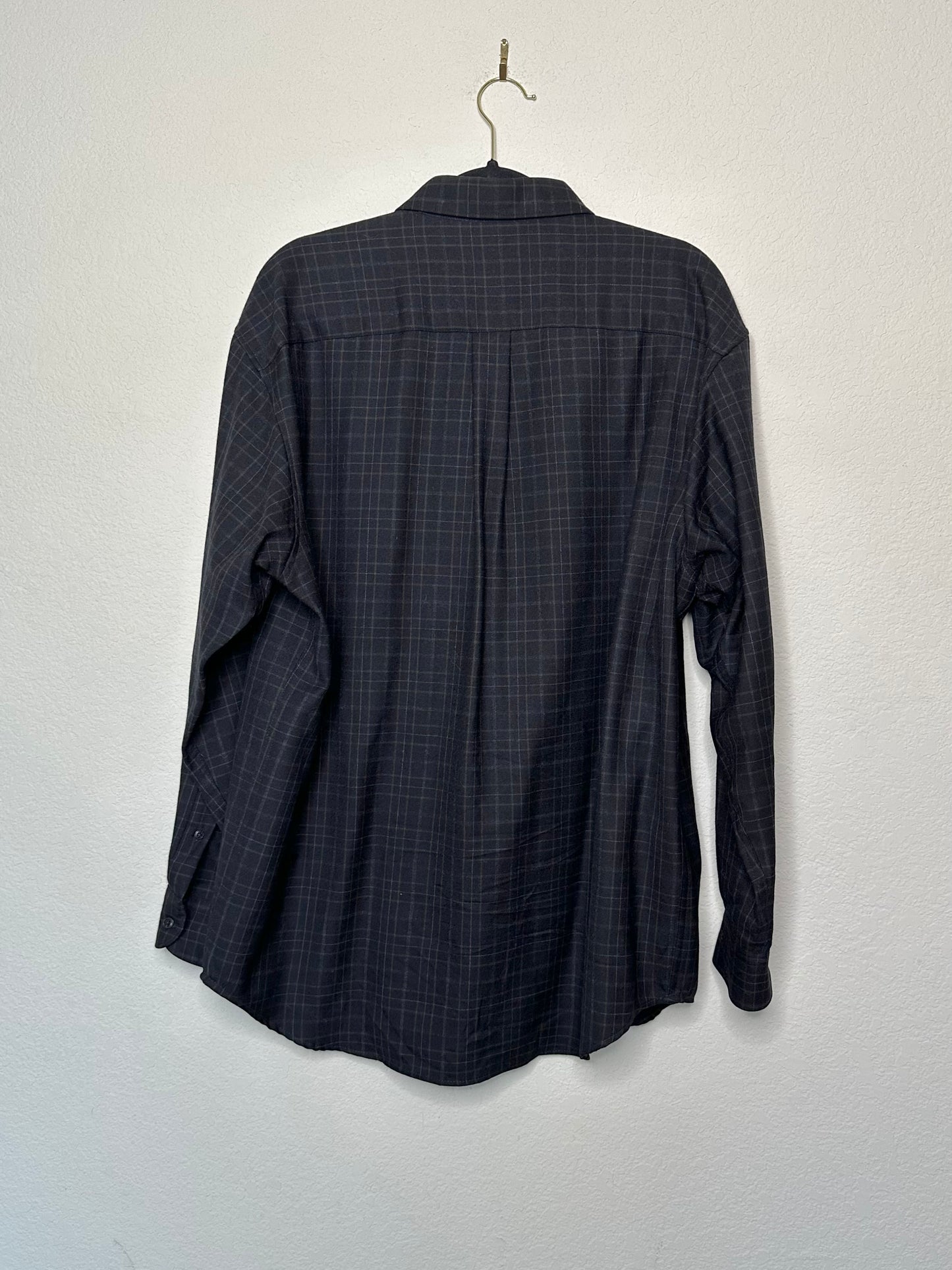 90’s Pendleton Wool Pinstripe Plaid Button-Down Shirt (Men’s L/XL)