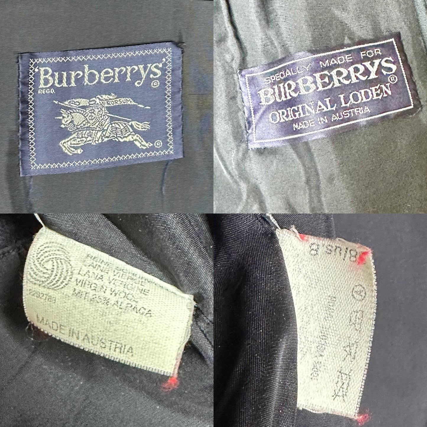 Vintage Burberry Loden Wool Bomber Jacket (S/M)