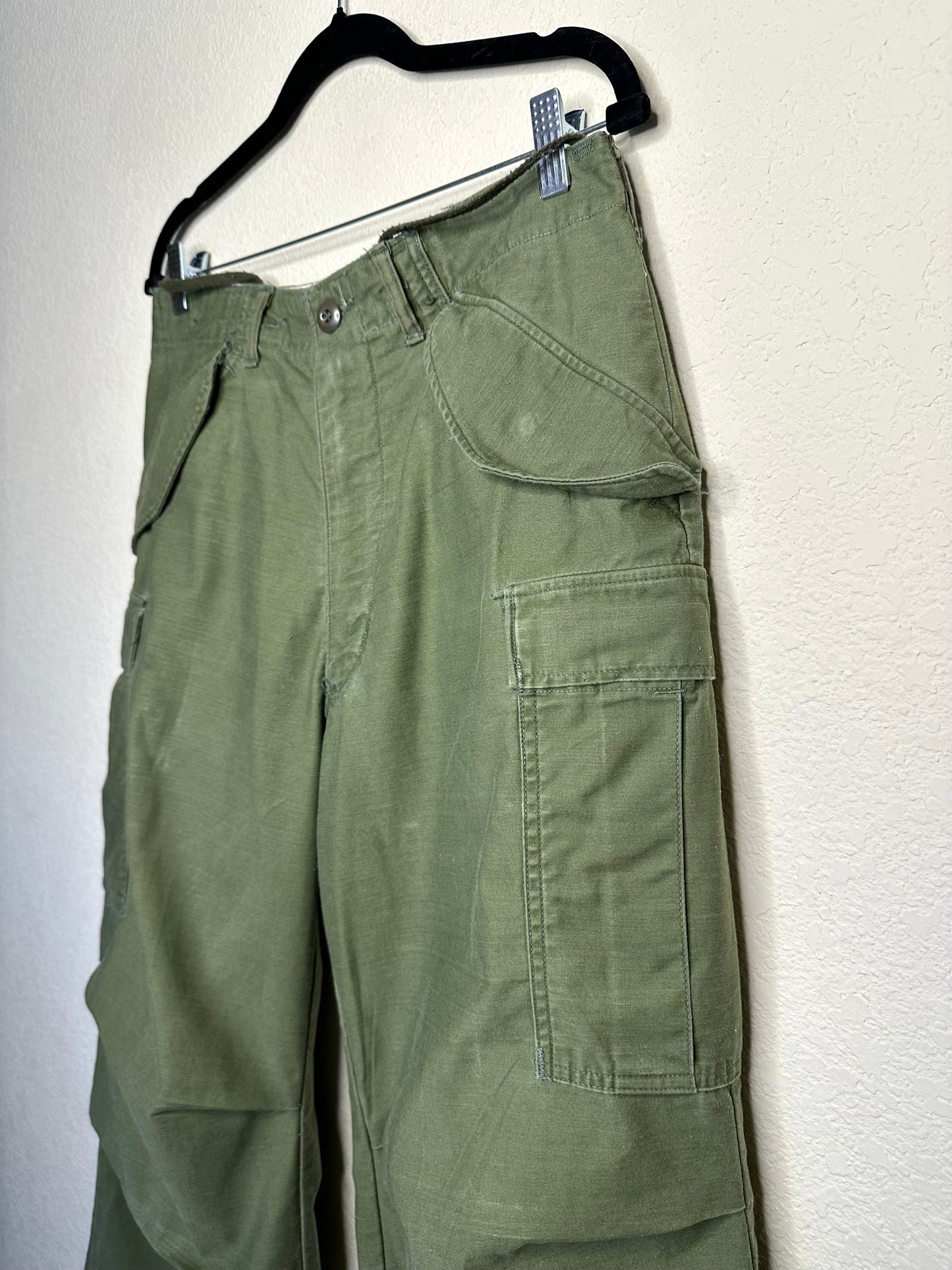 60’s Military M65 Cotton OG Cargo Field Pants (Unisex S)